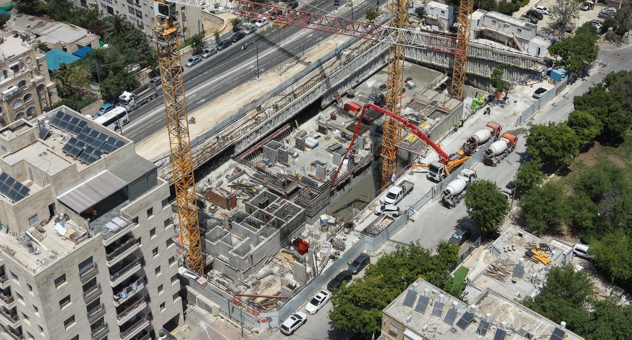 אתר הבנייה של פרויקט ארנונה רזידנס